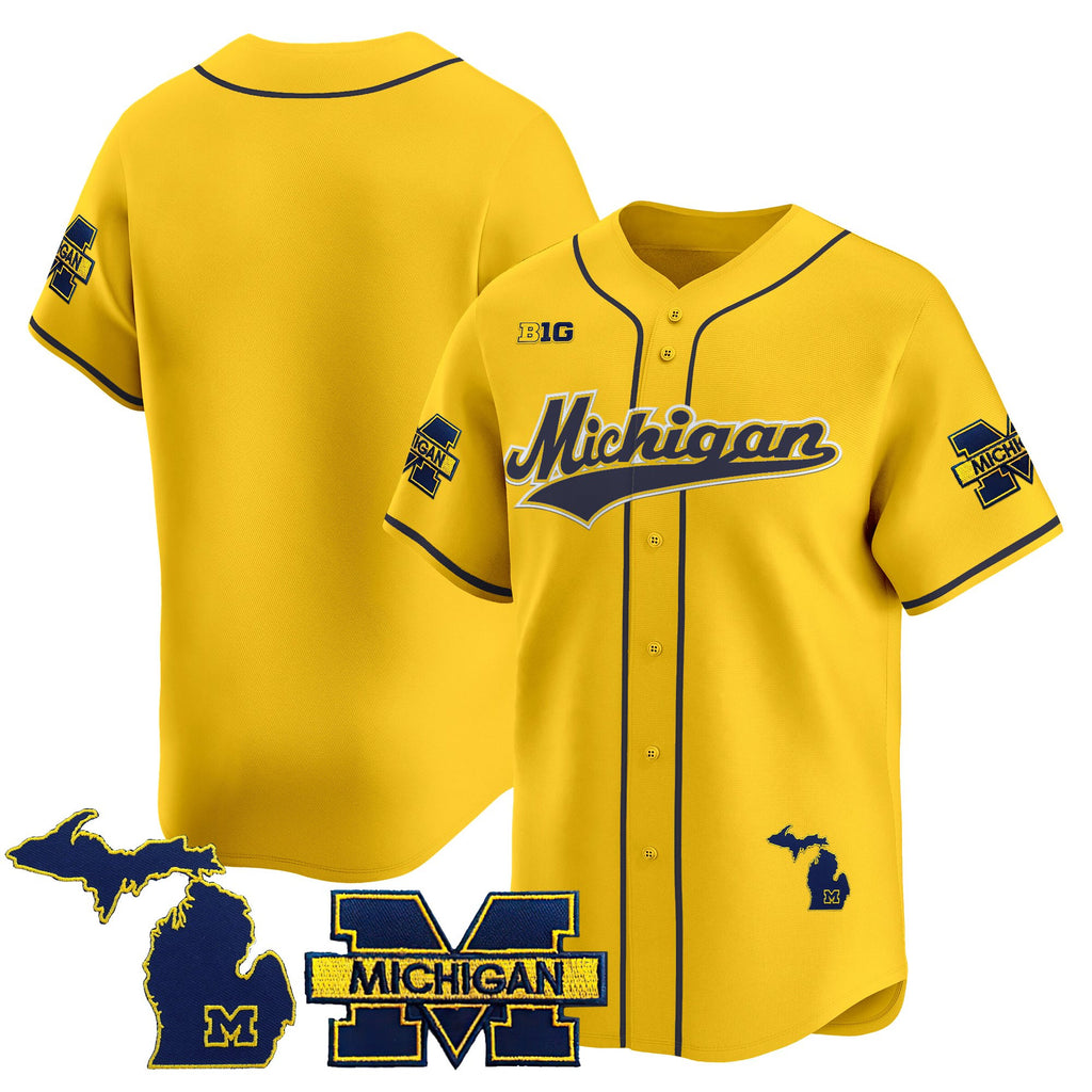Men's Michigan Wolverines 2025 Vapor Baseball Jersey - All Stitched