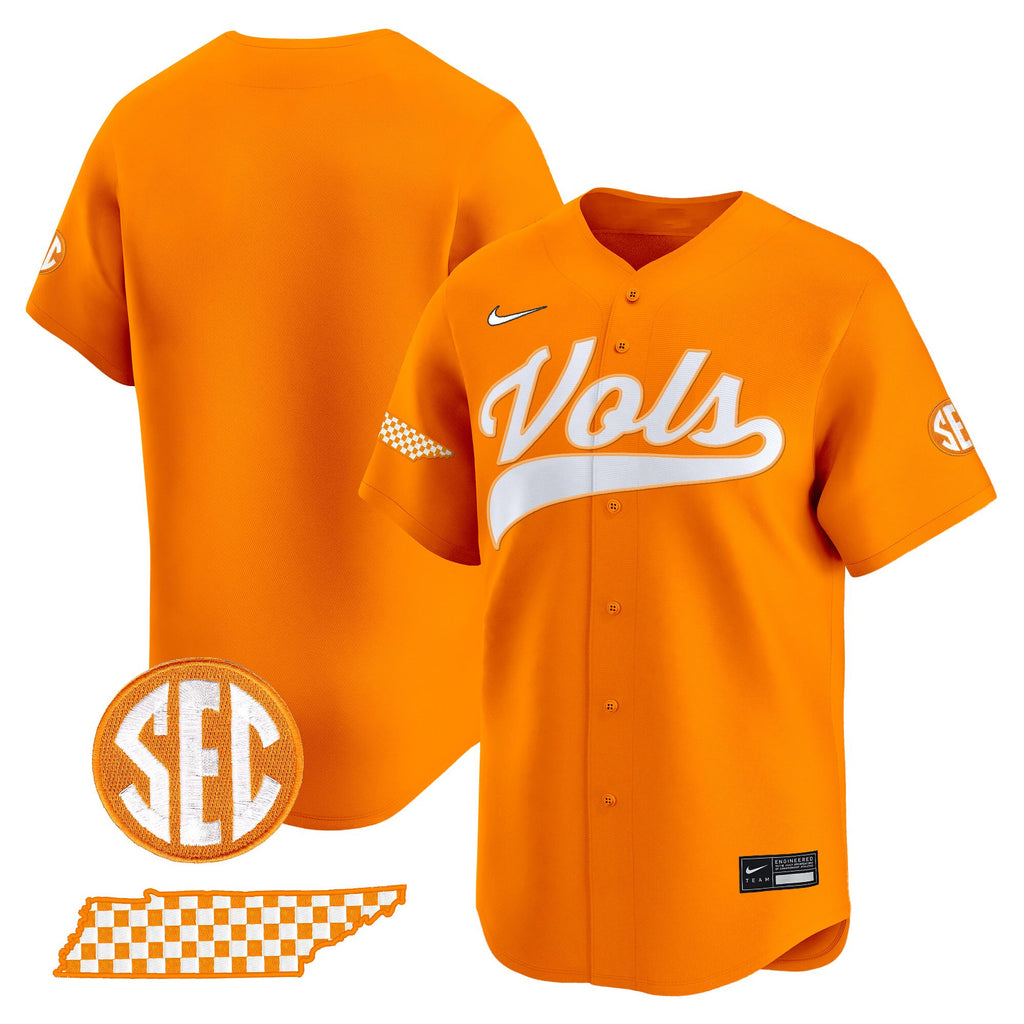 Men's Tennessee Volunteers 2025 Vapor Baseball Jersey - All Stitched