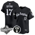 Men's Dodgers 2025 World Series Vapor Premier Limited Jersey - LA Gothic Edition - All Stitched