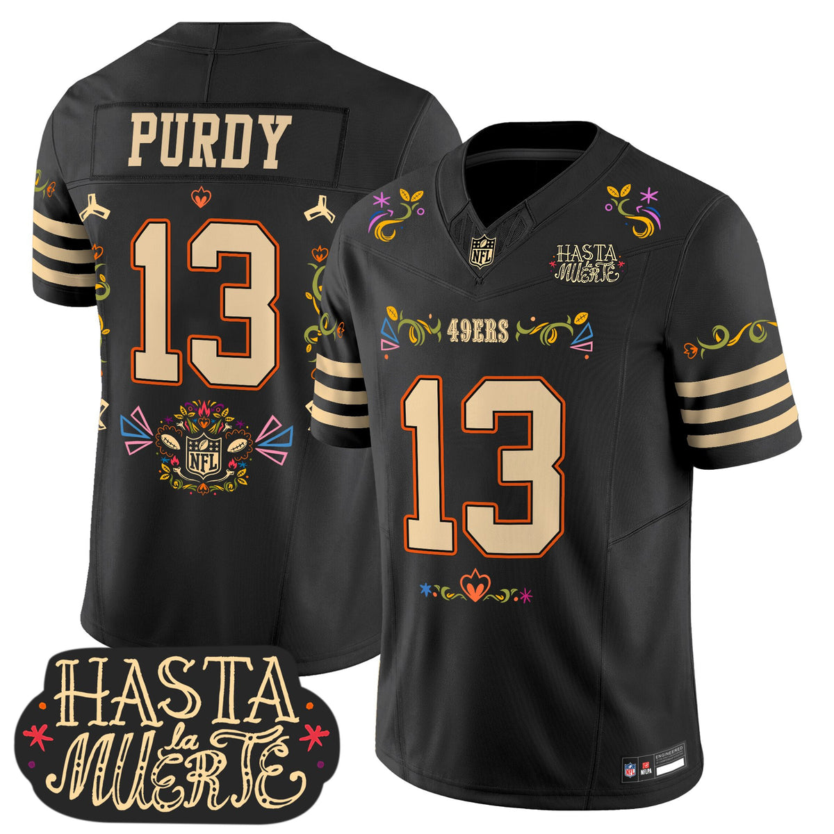 San Francisco 49ers Mexico 'Hasta la Muerte Edition' Vapor Limited Jersey - All Printed