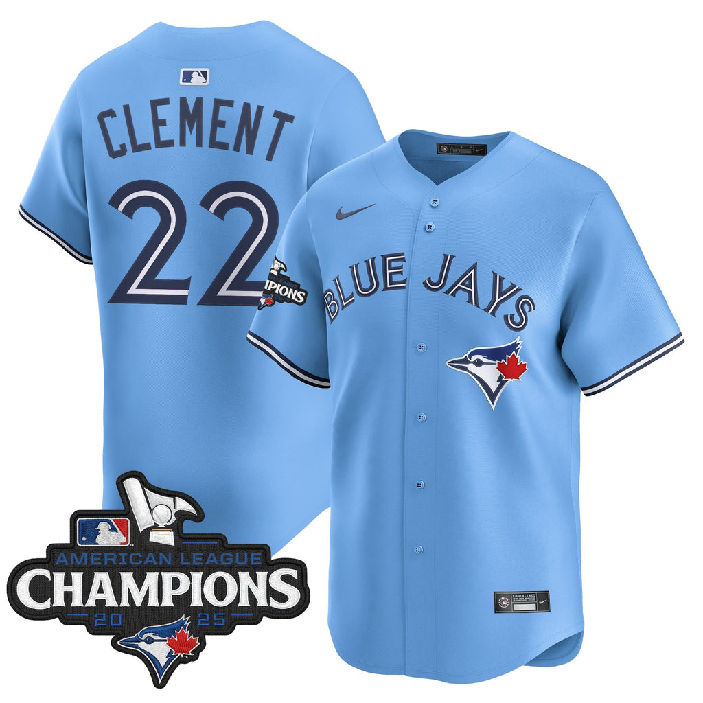 Men's Toronto Blue Jays 2025 American League Champions Vapor Premier Limited Jersey - All Stitched