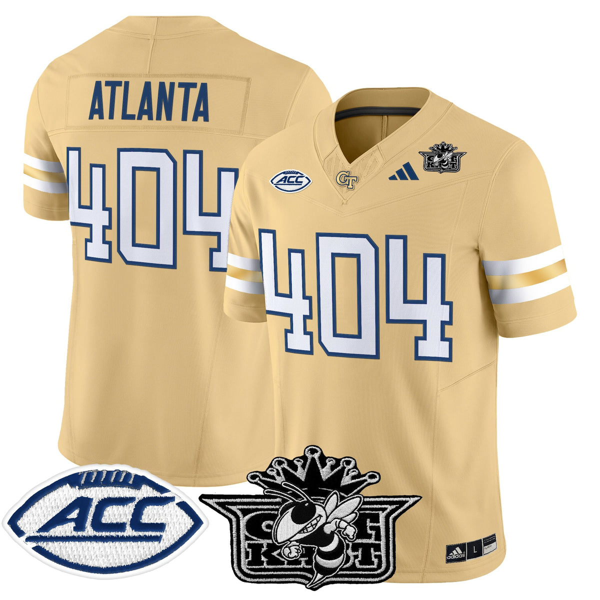Men's Outkast x Georgia Tech Yellow Jackets 2025 Vapor Limited Jersey - All stitched