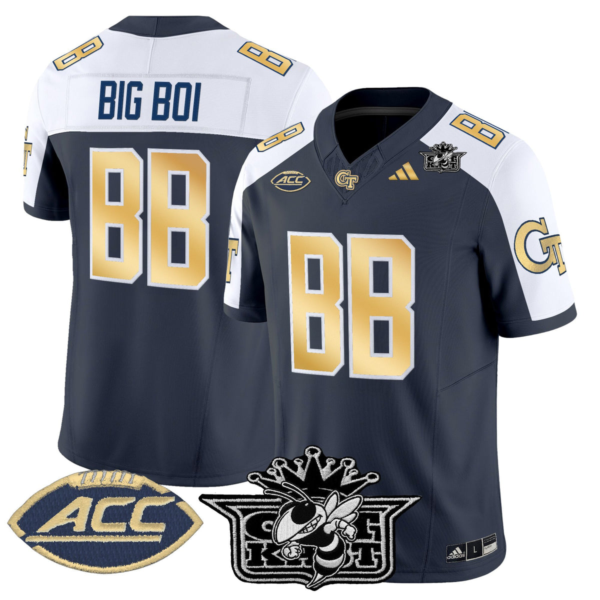 Men's Outkast x Georgia Tech Yellow Jackets 2025 Vapor Limited Jersey - All stitched