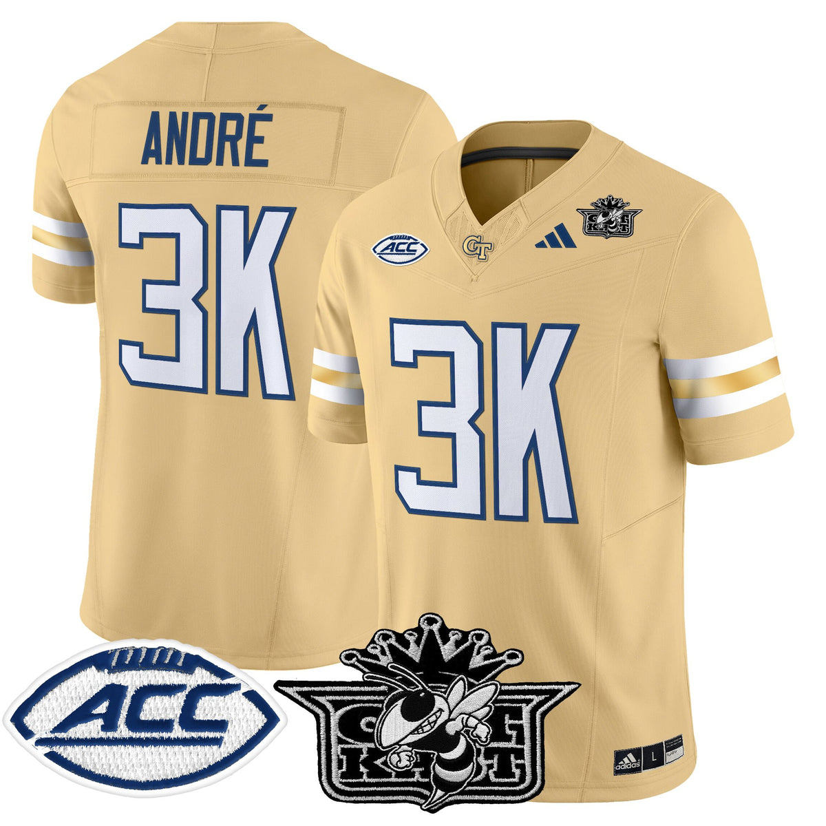 Men's Outkast x Georgia Tech Yellow Jackets 2025 Vapor Limited Jersey - All stitched
