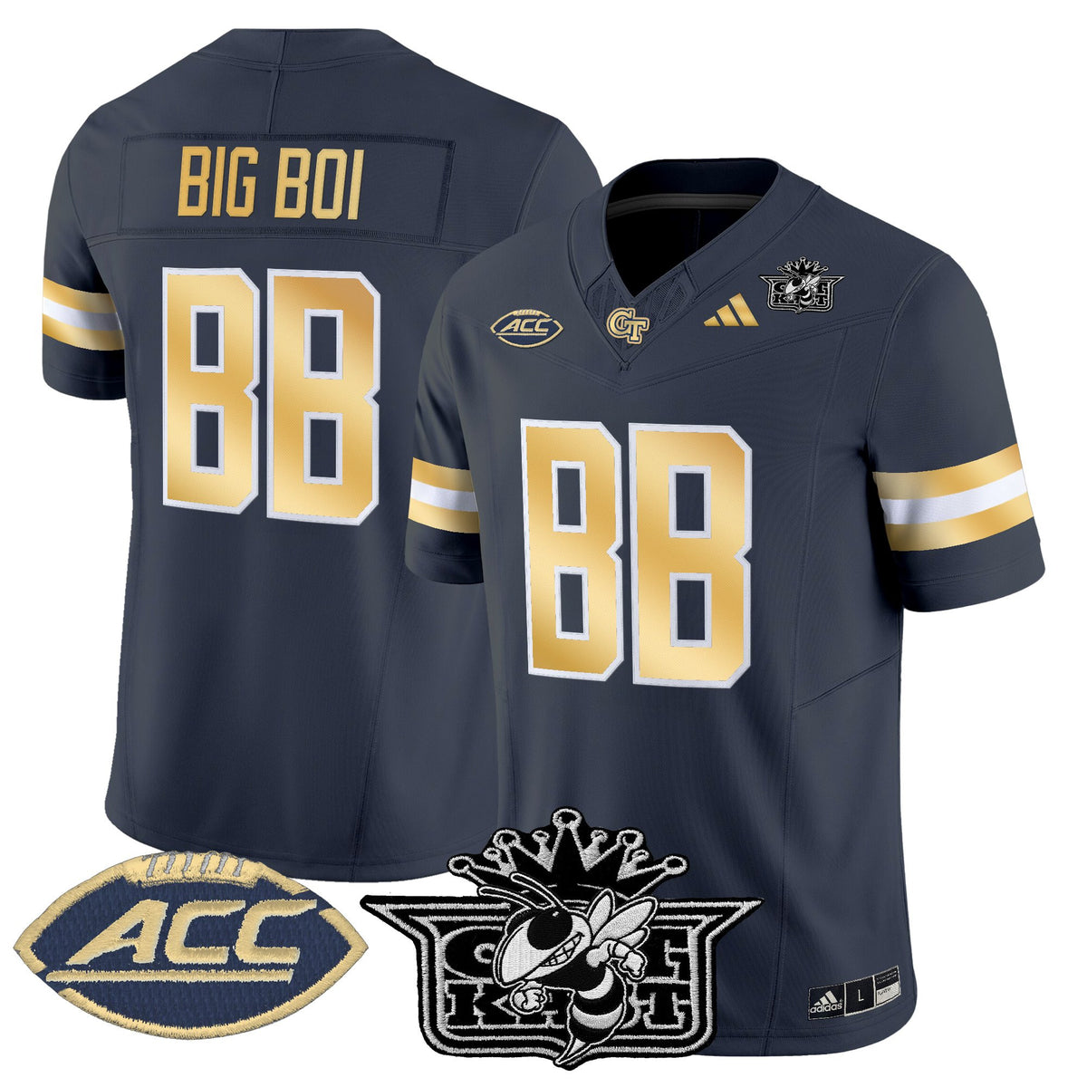 Men's Outkast x Georgia Tech Yellow Jackets 2025 Vapor Limited Jersey - All stitched