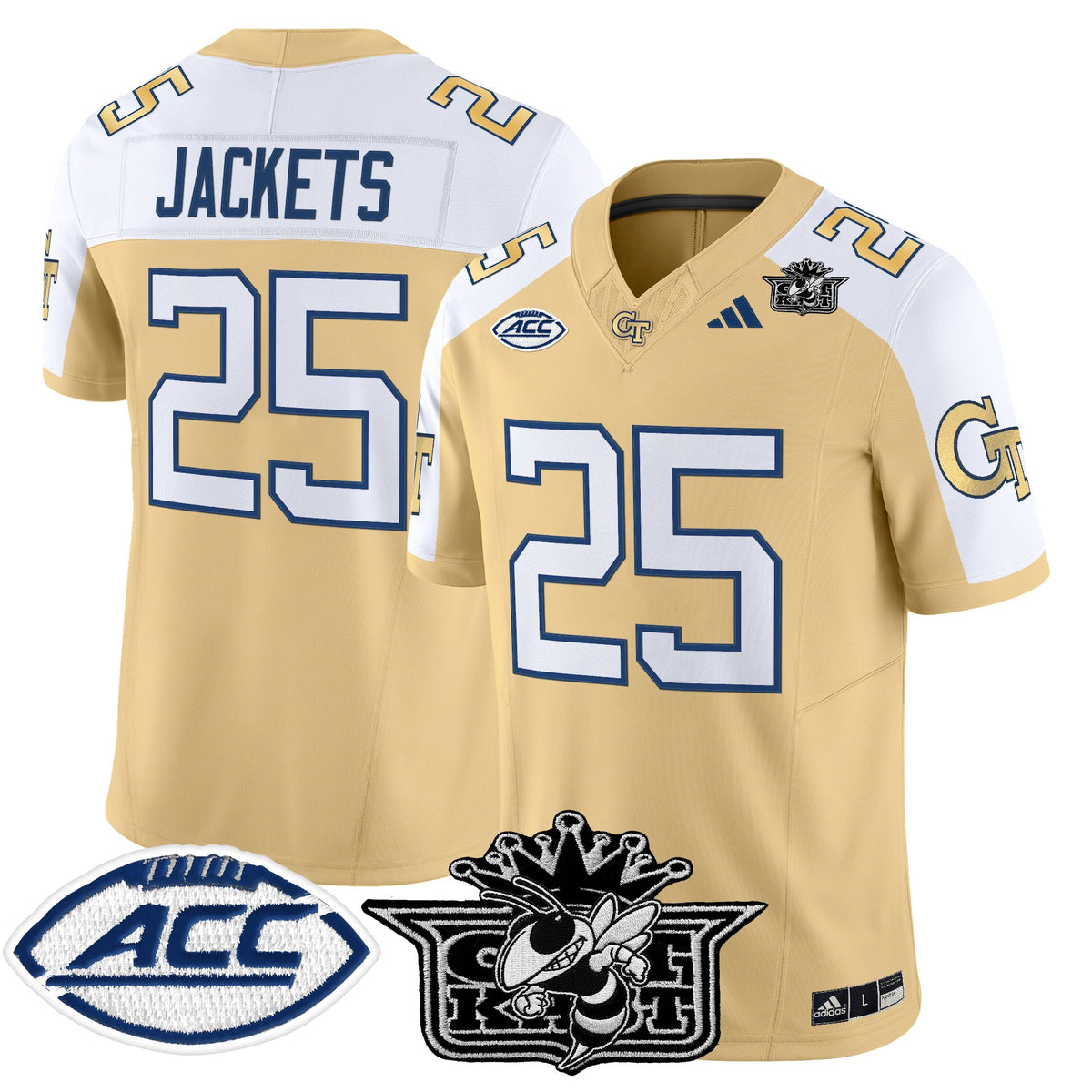 Men's Outkast x Georgia Tech Yellow Jackets 2025 Vapor Limited Jersey - All stitched