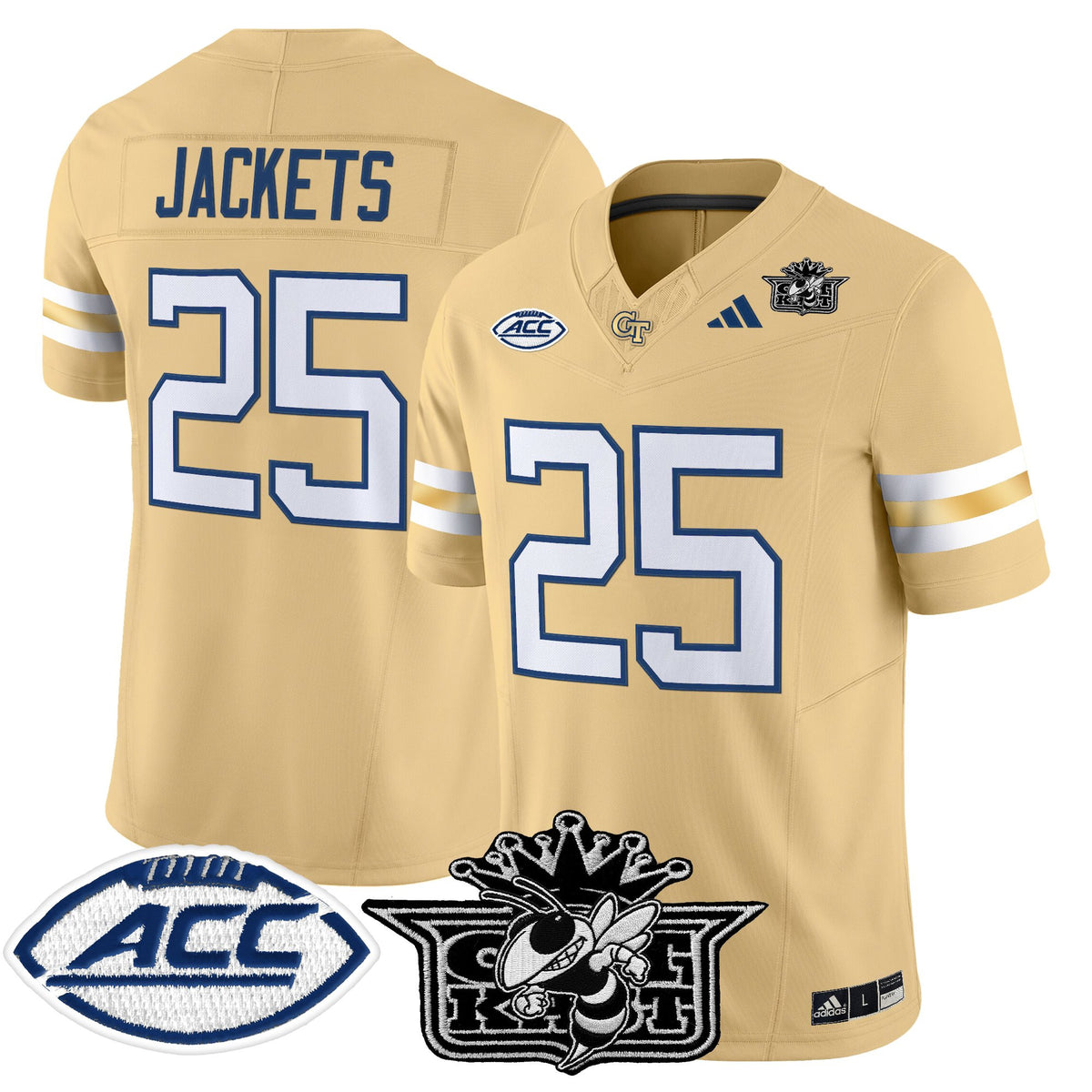Men's Outkast x Georgia Tech Yellow Jackets 2025 Vapor Limited Jersey - All stitched