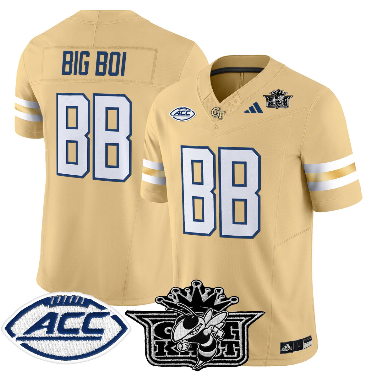 Men's Outkast x Georgia Tech Yellow Jackets 2025 Vapor Limited Jersey - All stitched