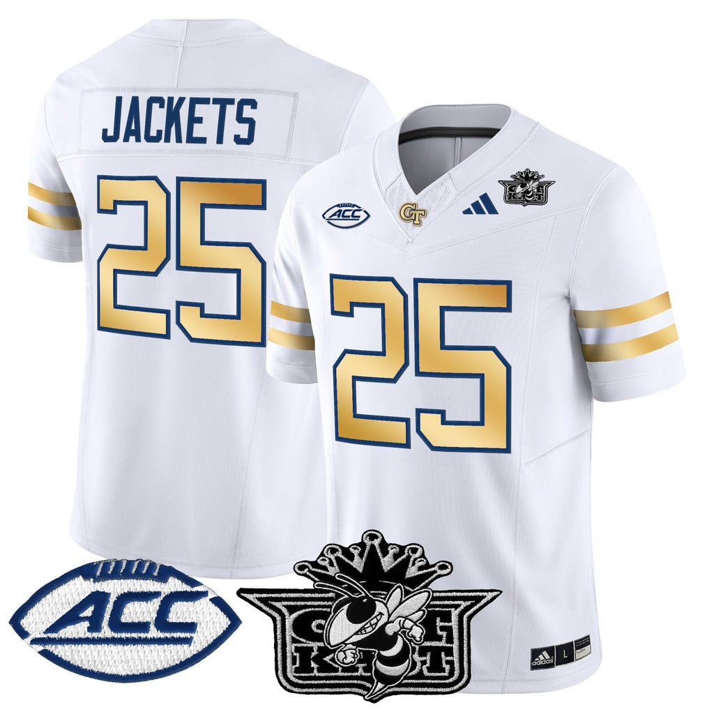 Men's Outkast x Georgia Tech Yellow Jackets 2025 Vapor Limited Jersey - All stitched