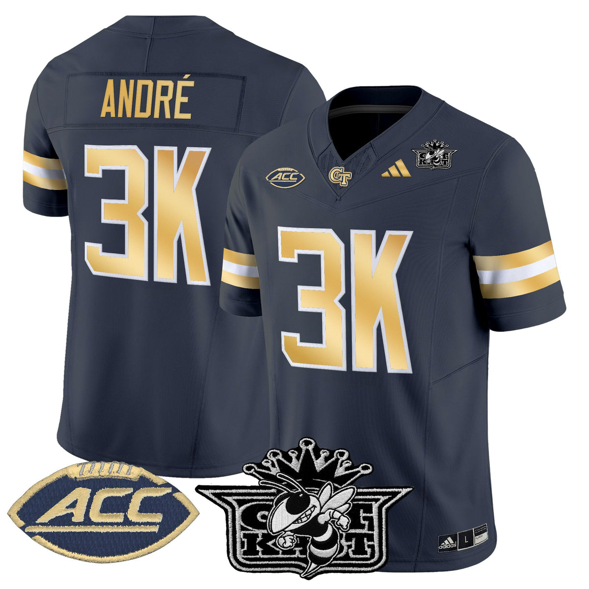 Men's Outkast x Georgia Tech Yellow Jackets 2025 Vapor Limited Jersey - All stitched