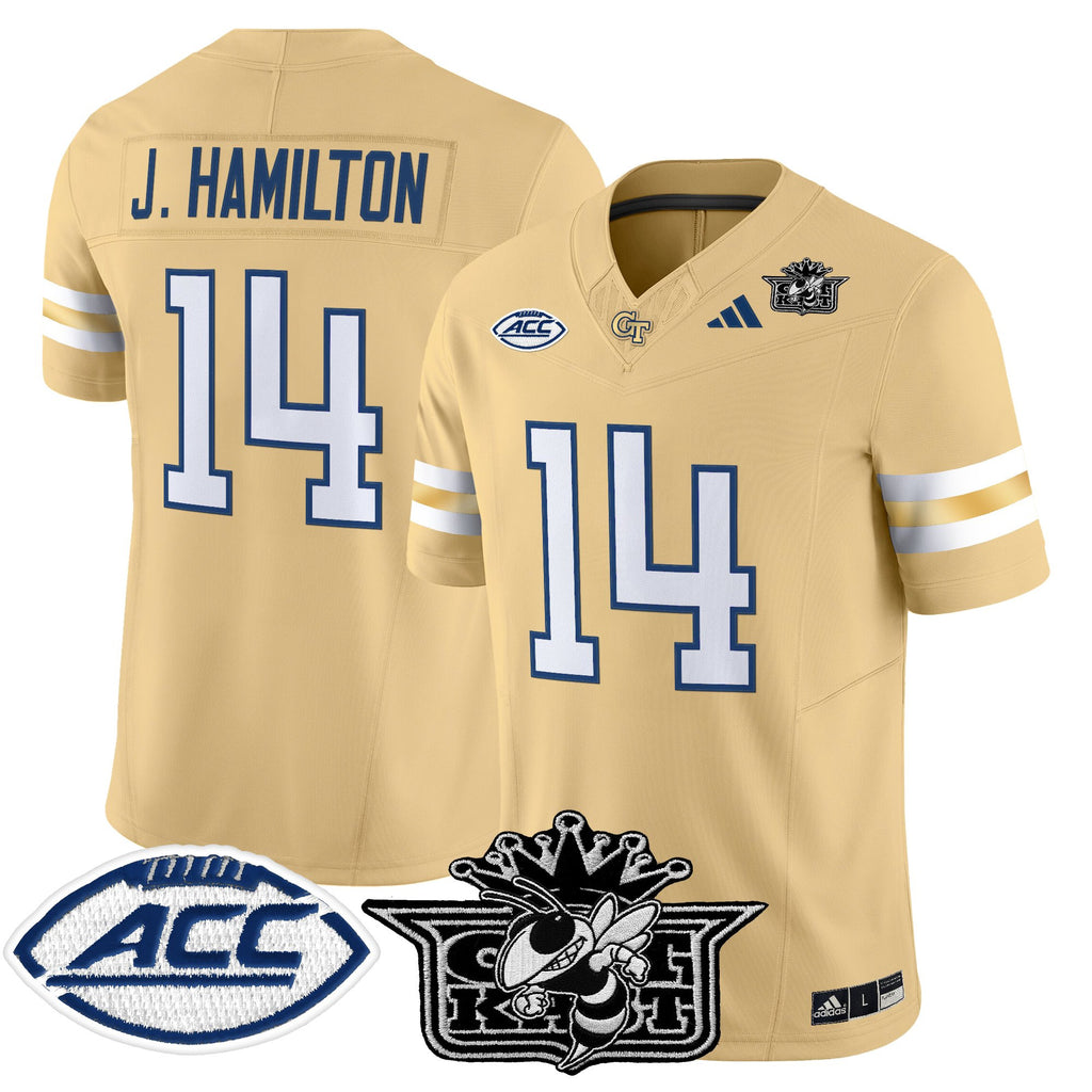 Men's Outkast x Georgia Tech Yellow Jackets 2025 Vapor Limited Jersey - All stitched