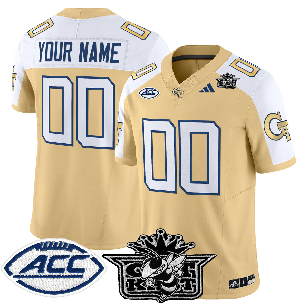 Outkast x Georgia Tech Yellow Jackets 2025 Vapor Limited Custom Jersey - All stitched