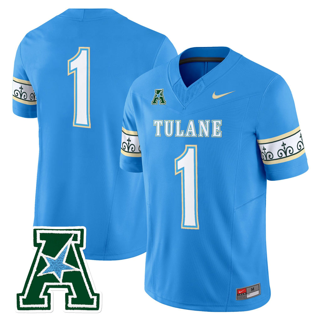 Men's Tulane Green Wave 2025 'City Edition' Vapor Limited Jersey - All Stitched
