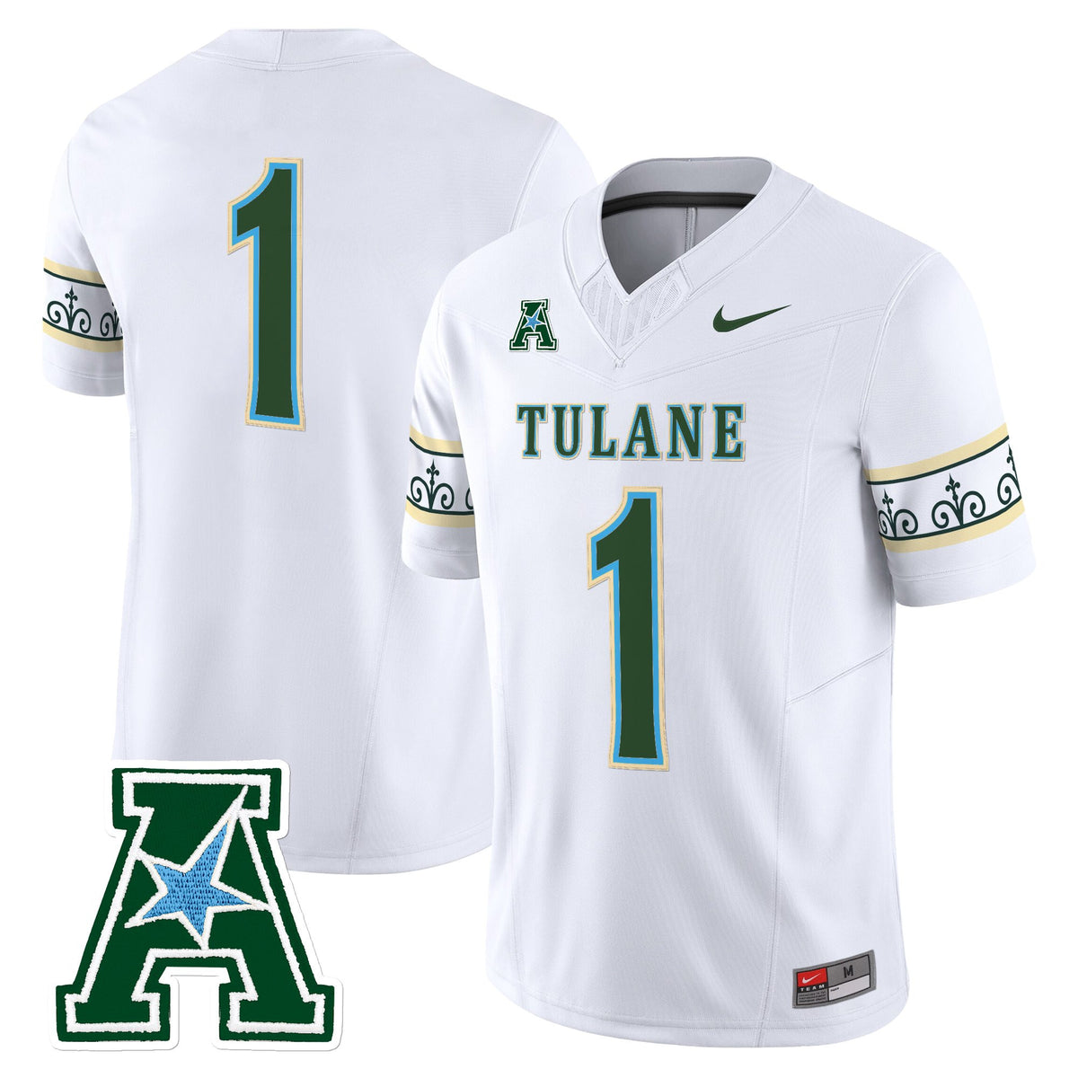 Men's Tulane Green Wave 2025 'City Edition' Vapor Limited Jersey - All Stitched