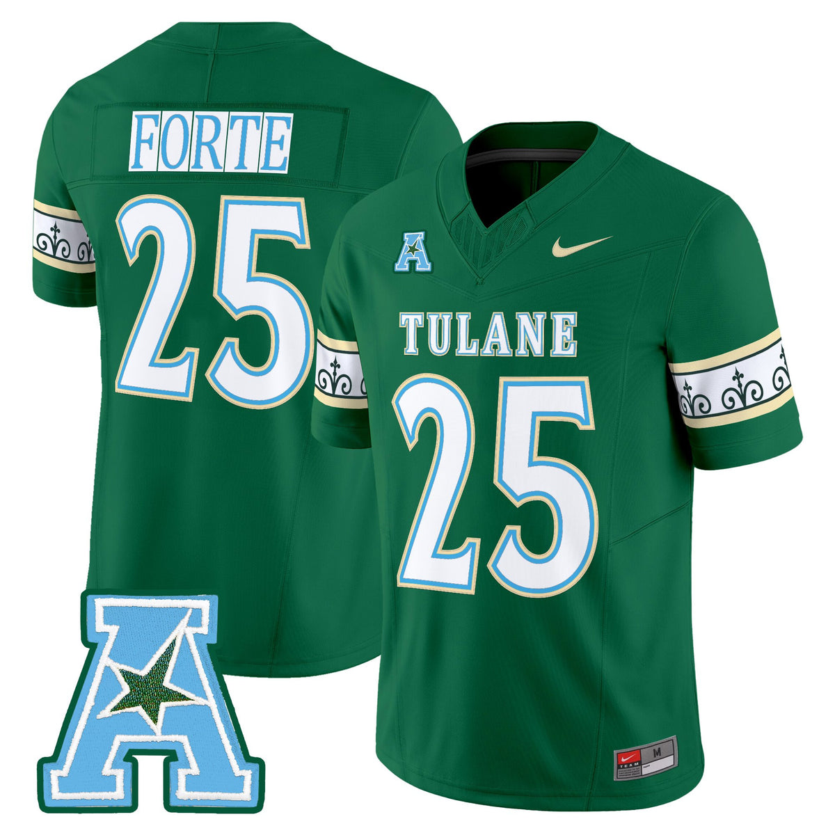 Men's Tulane Green Wave 2025 'City Edition' Vapor Limited Jersey - All Stitched