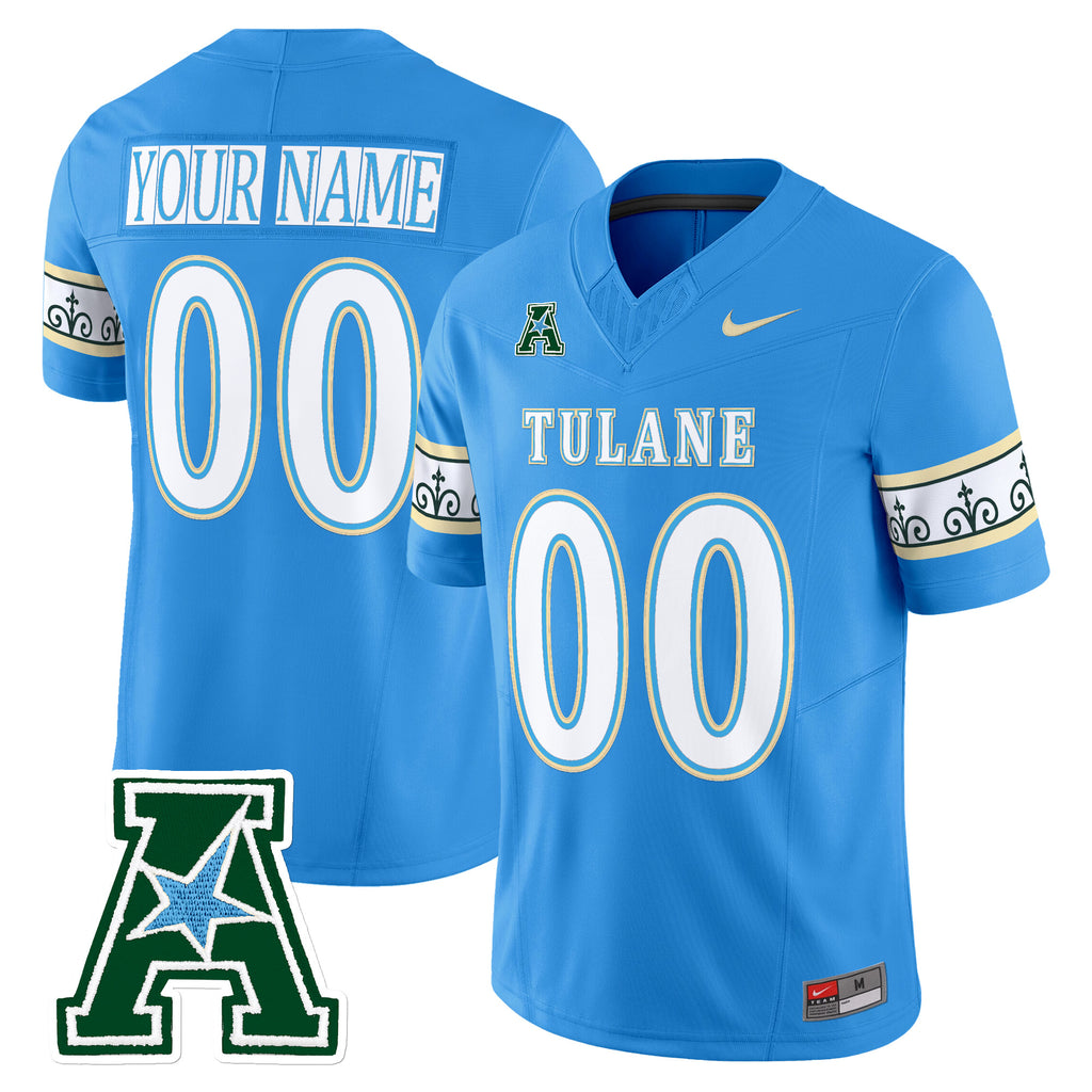 Tulane Green Wave 2025 'City Edition' Vapor Limited Custom Jersey - All Stitched