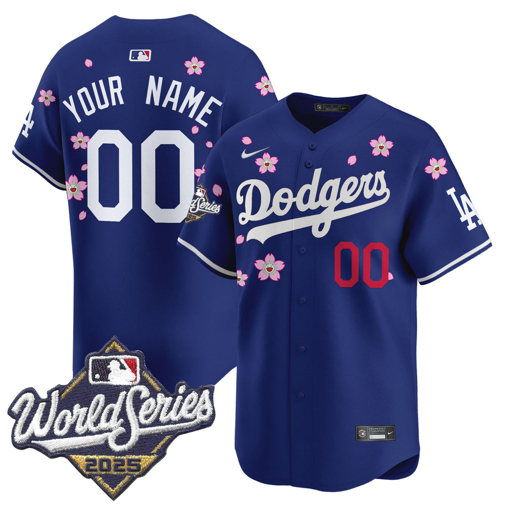 Dodgers 2025 World Series x Tokyo Series Vapor Premier Limited Custom Jersey - All Stitched
