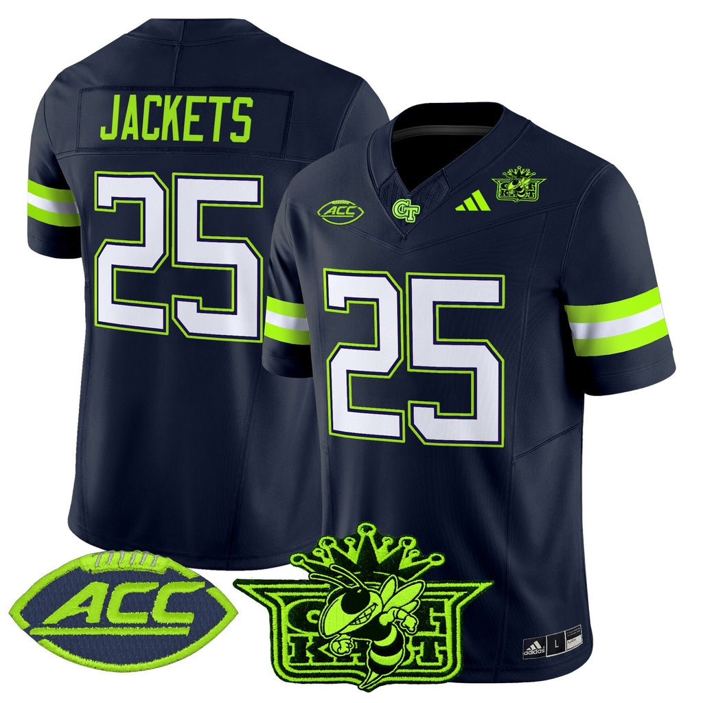 Men's Outkast x Georgia Tech Yellow Jackets 2025 Atliens Vapor Limited Jersey - All Stitched