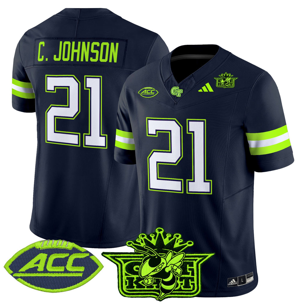Men's Outkast x Georgia Tech Yellow Jackets 2025 Atliens Vapor Limited Jersey - All Stitched