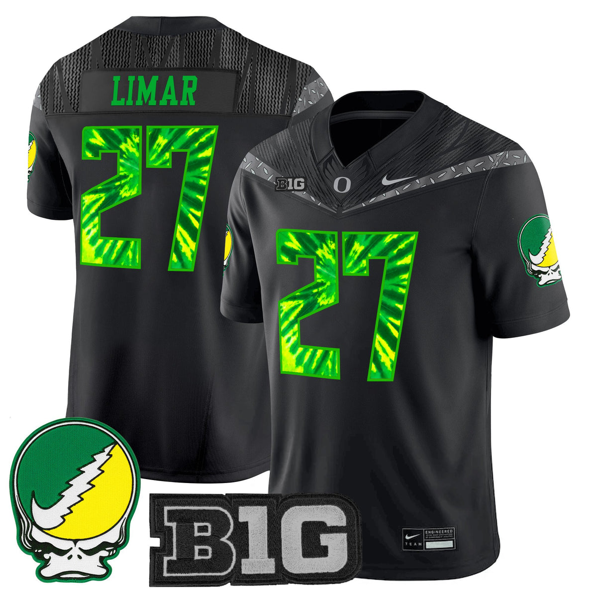 Men's Oregon Ducks 2025 "Grateful Ducks" Vapor Limited Jersey - All Stitched
