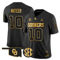 Men's Oklahoma Sooners 2025 Gold Vapor Limited Jersey - All Stitched