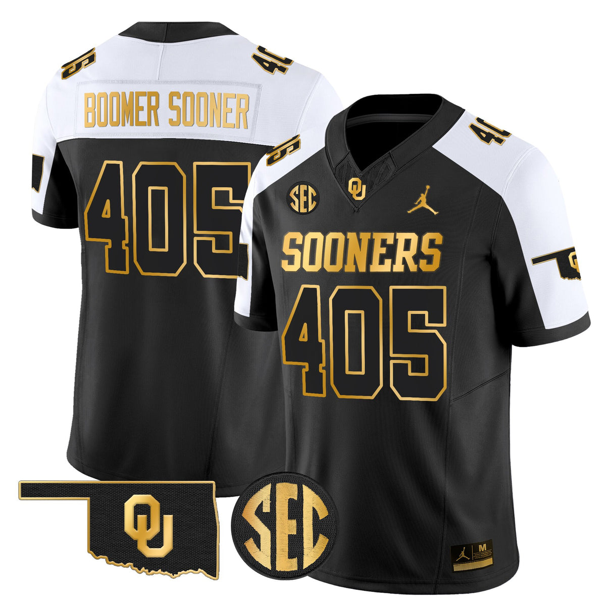 Men's Oklahoma Sooners 2025 Gold Vapor Limited Jersey - All Stitched