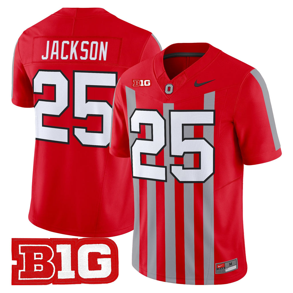 Men's Ohio State Buckeyes Throwback Vapor Limited Jersey - All Stitched