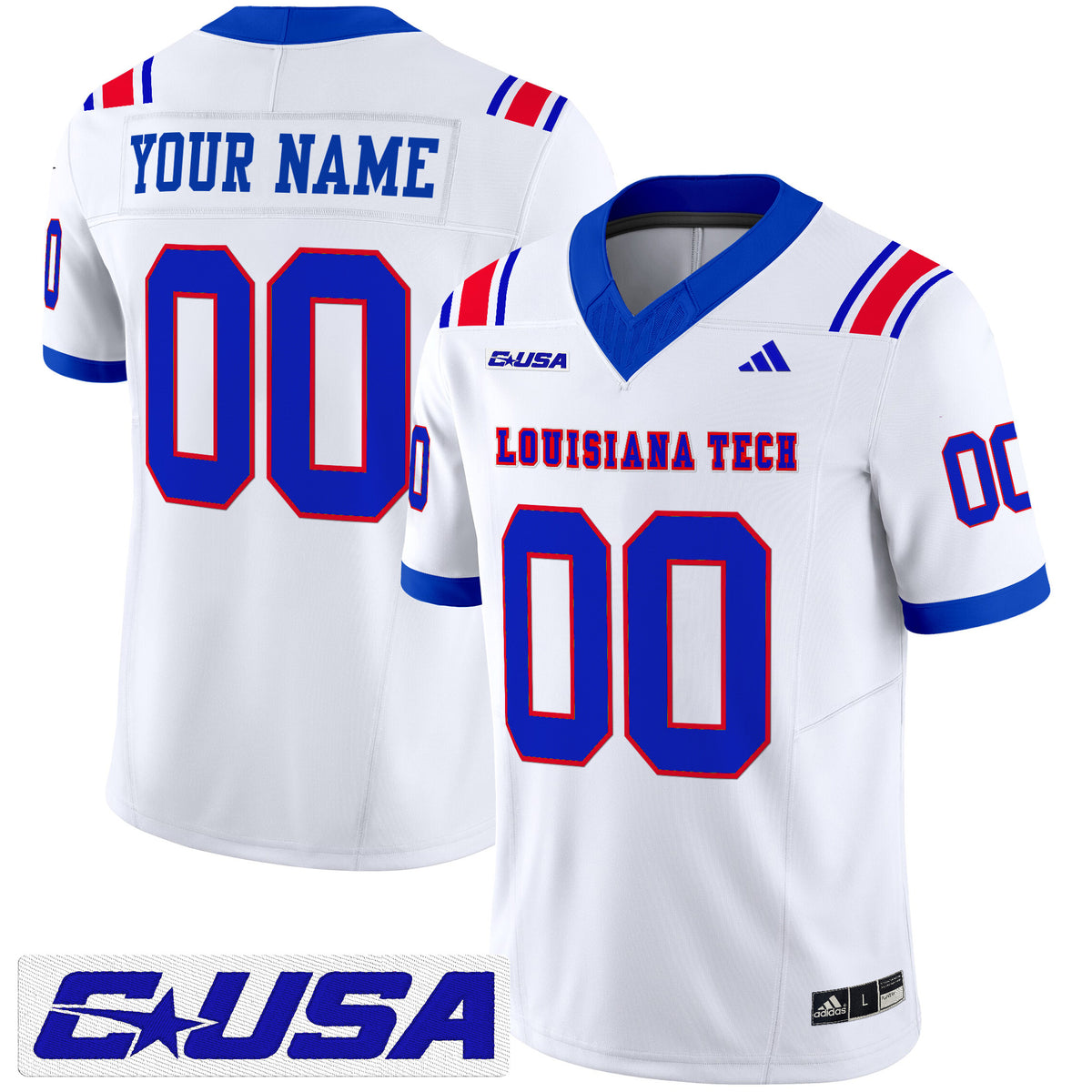 Louisiana Tech Bulldogs 2025 Vapor Limited Custom Jersey - All Stitched