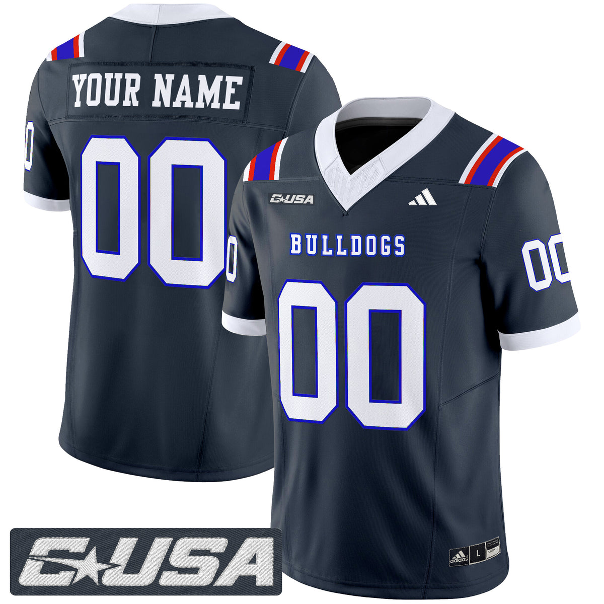 Louisiana Tech Bulldogs 2025 Vapor Limited Custom Jersey - All Stitched