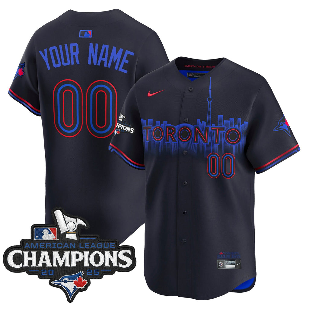 Toronto Blue Jays 2025 American League Champions Vapor Premier Limited Custom Jersey - All Stitched