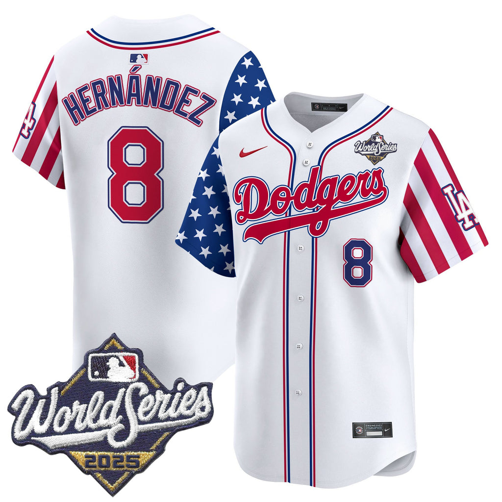 Men's Dodgers 2025 World Series Vapor Premier Limited Jersey - American Style - All Stitched