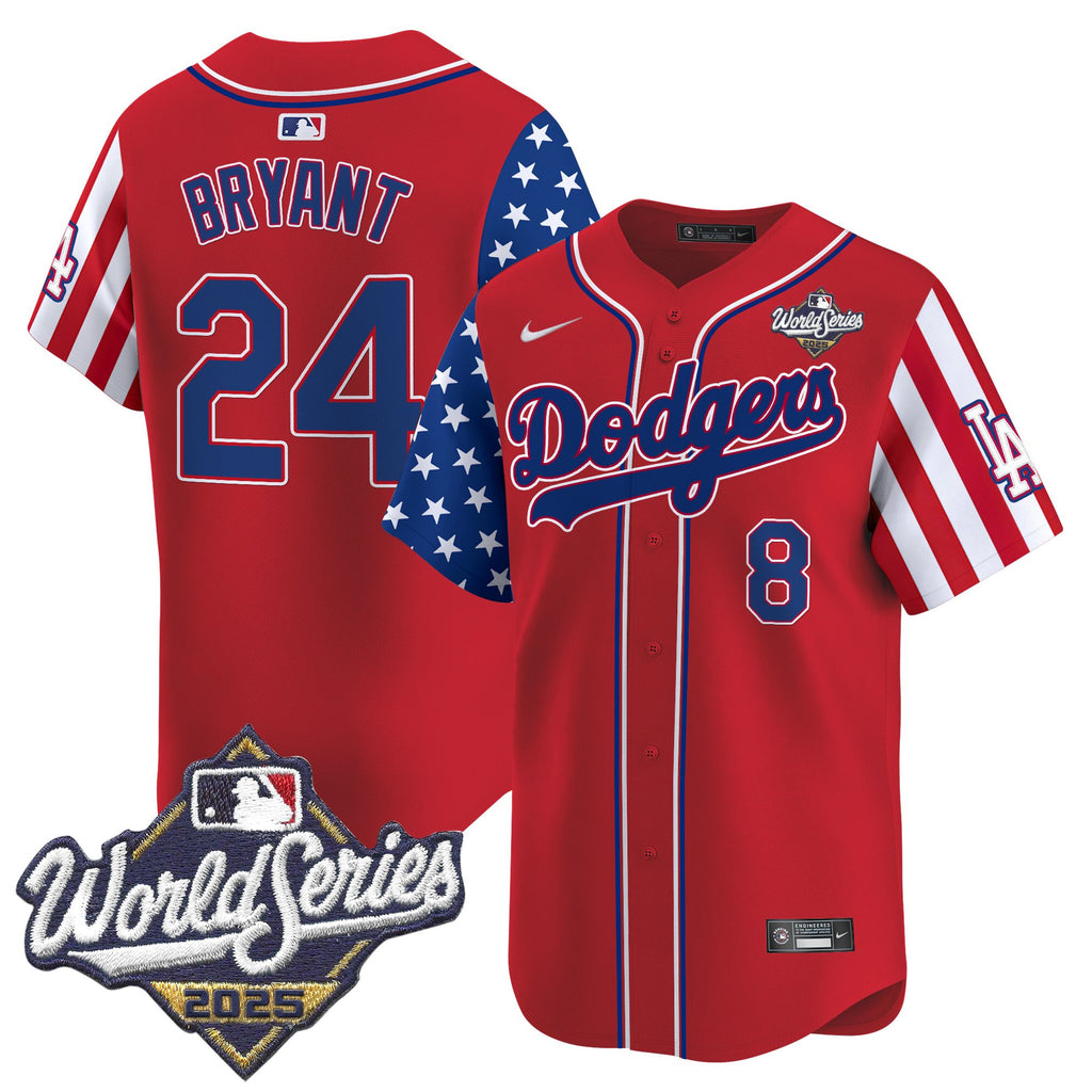 Men's Dodgers 2025 World Series Vapor Premier Limited Jersey - American Style - All Stitched