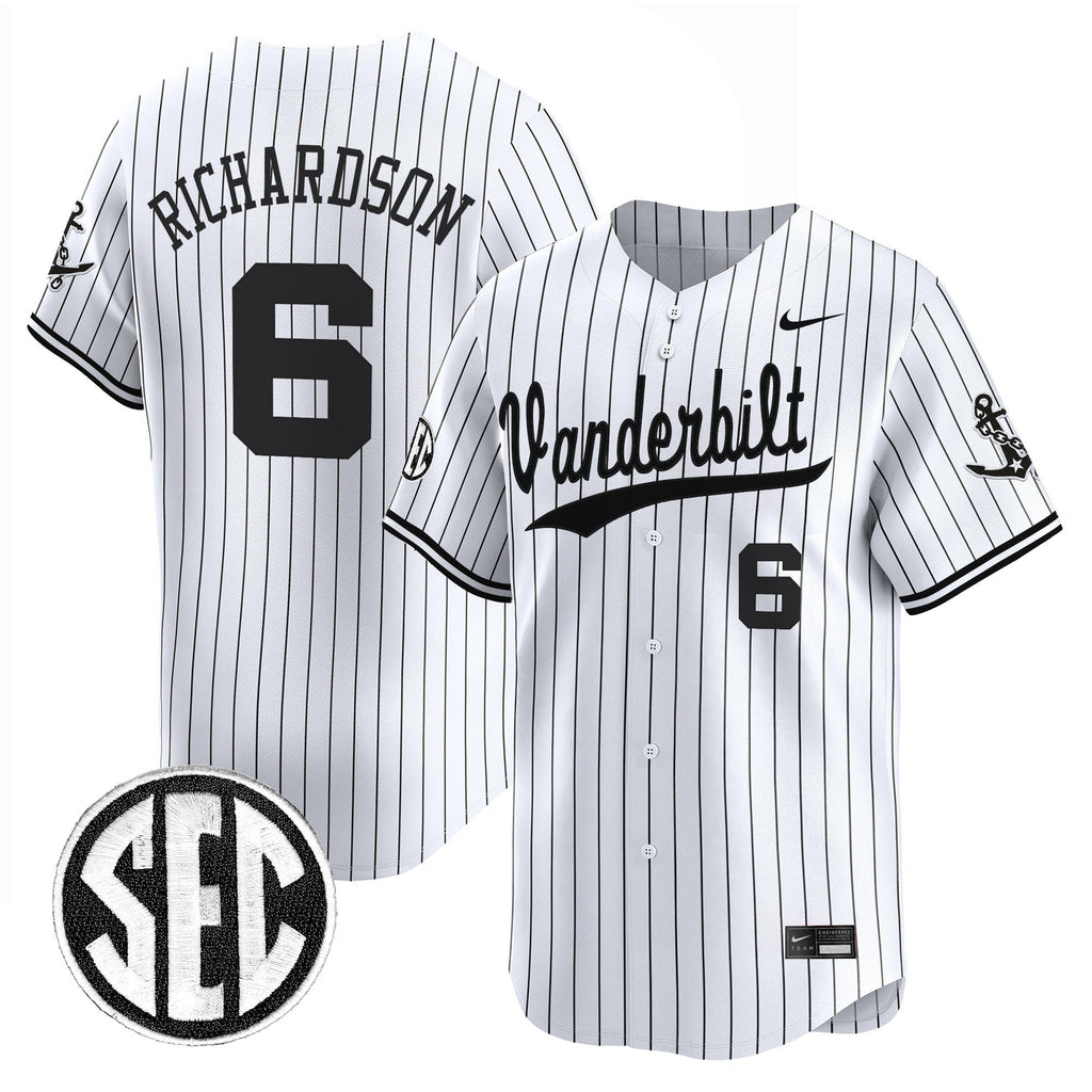 Men's Vanderbilt Commodores 2025 Vapor Baseball Jersey - All Stitched