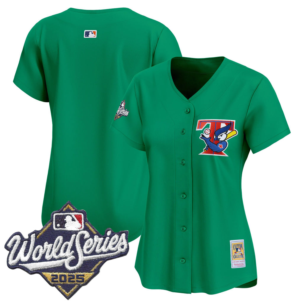 Women's Toronto Blue Jays Throwback Vapor Premier Limited Jersey - 2025 World Series Patch - All Stitched