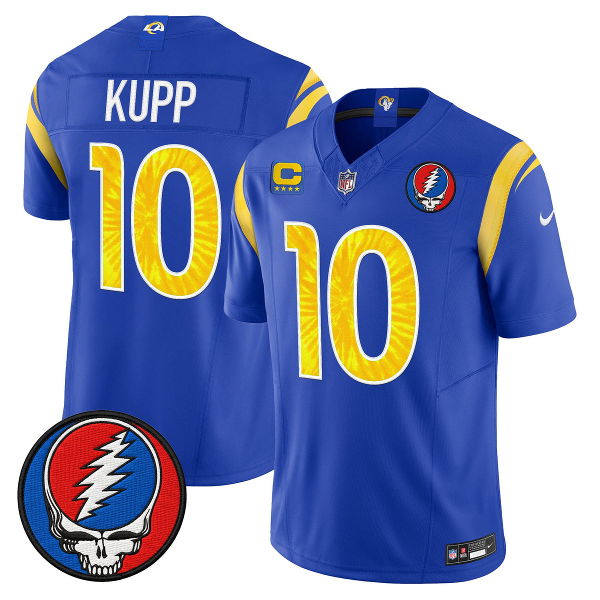 Men's Los Angeles Rams x Grateful Dead Vapor Limited Jersey - All Stitched