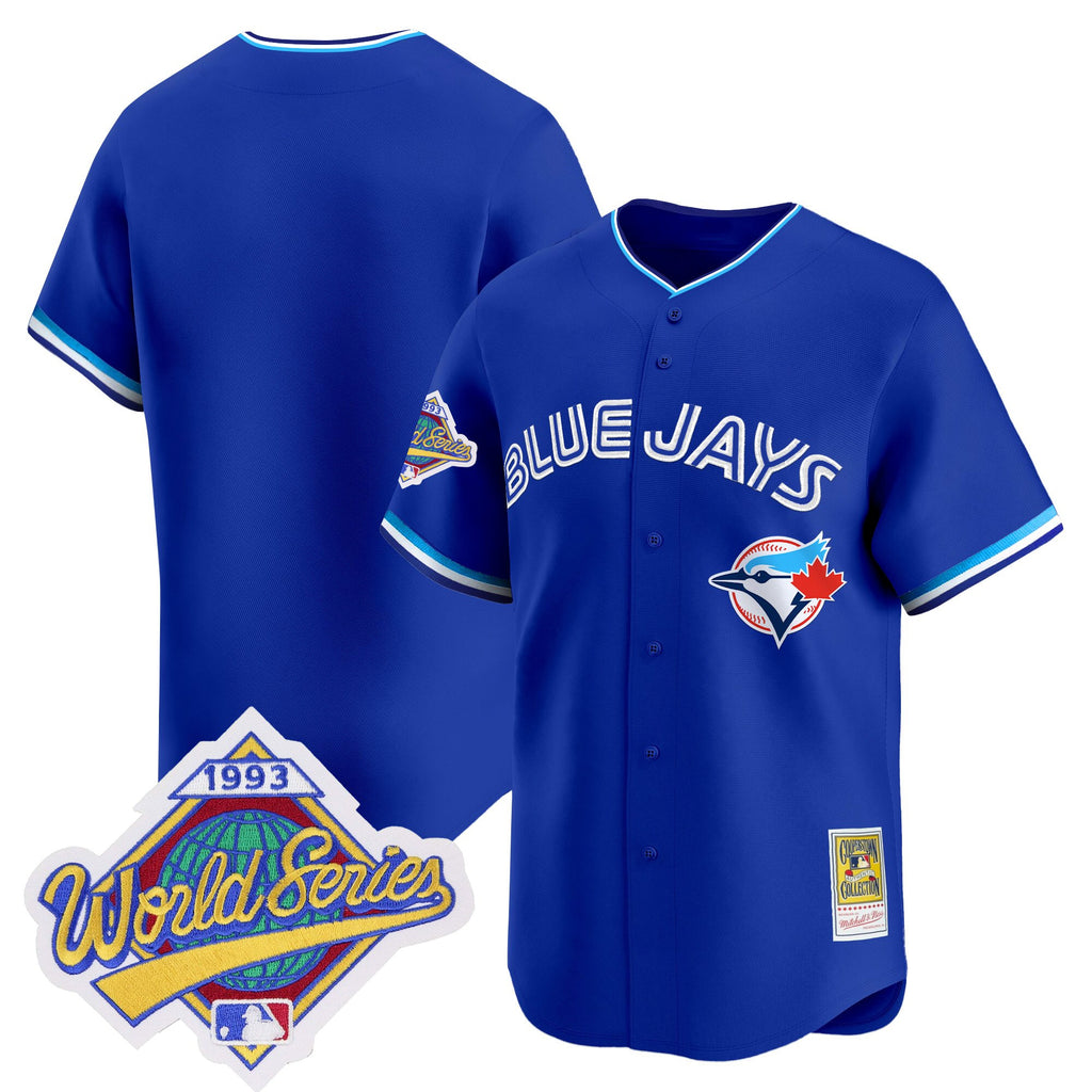 Men's Toronto Blue Jays 1993 World Series Vapor Premier Jersey - Throwback Edition - All Stitched