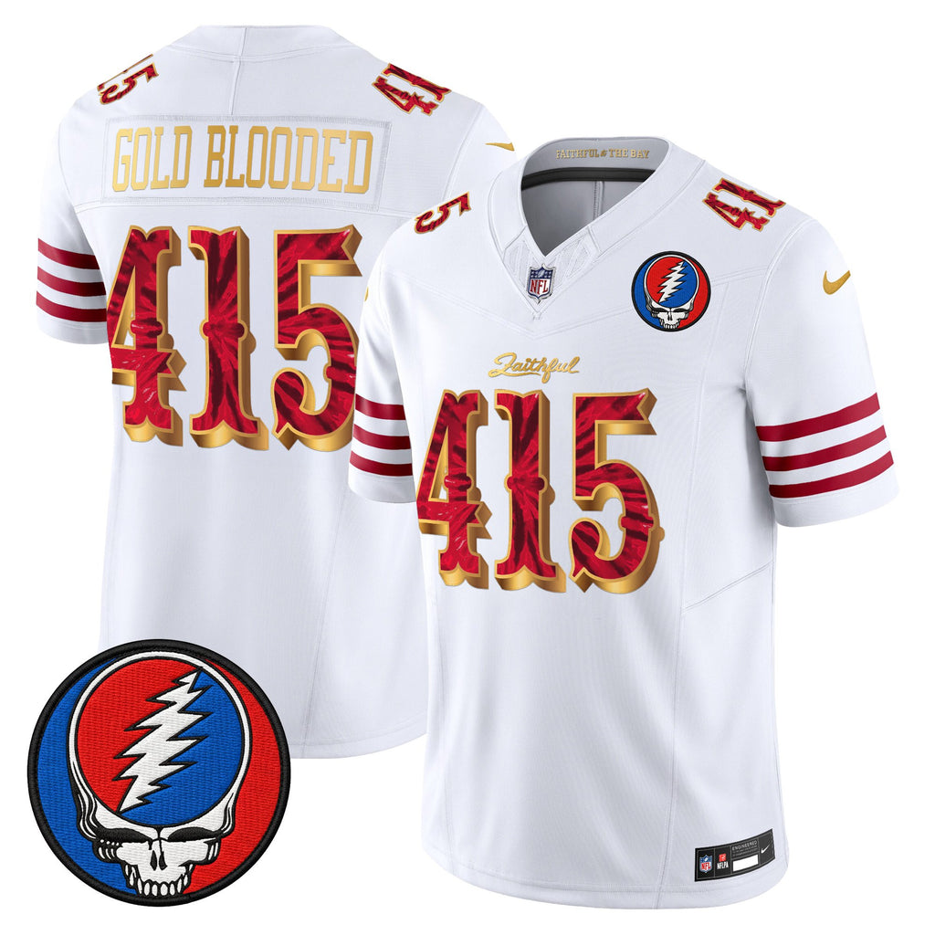 Men's San Francisco 49ers x Grateful Dead Rivalries Vapor Limited Jersey - Rivalries Edition - All Stitched