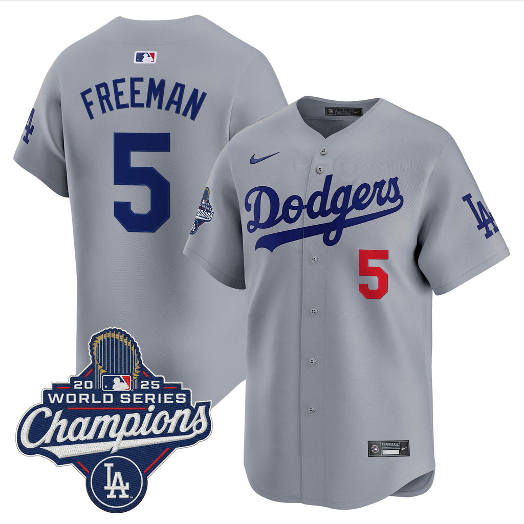Men's Dodgers 2025 World Series Champions Vapor Premier Limited Jersey - All Stitched