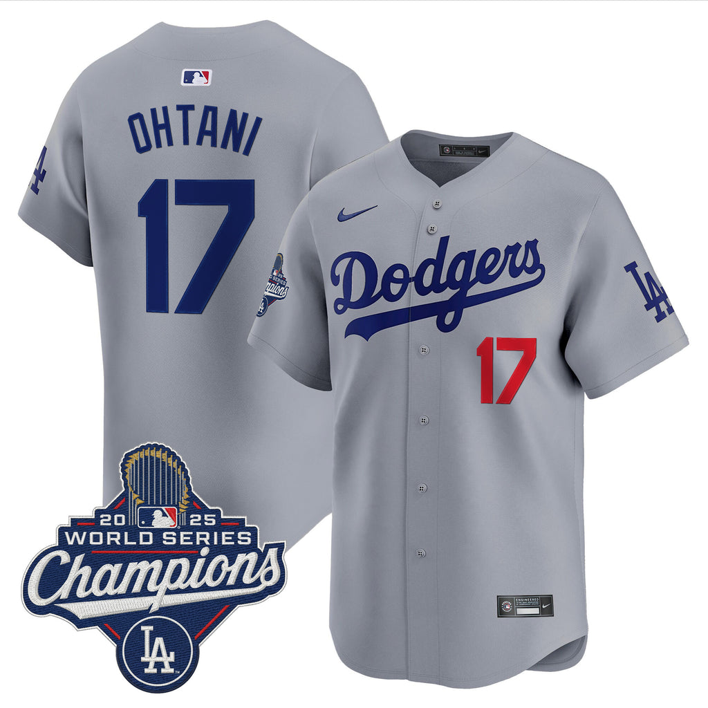 Men's Dodgers 2025 World Series Champions Vapor Premier Limited Jersey - All Stitched