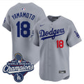 Men's Dodgers 2025 World Series Champions Vapor Premier Limited Jersey - All Stitched