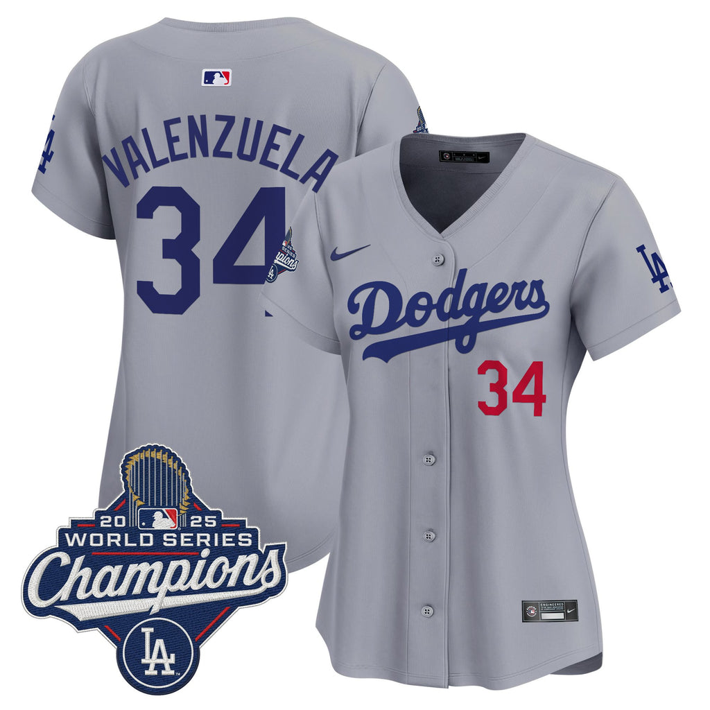 Women's Dodgers 2025 World Series Champions Vapor Premier Limited Jersey - All Stitched
