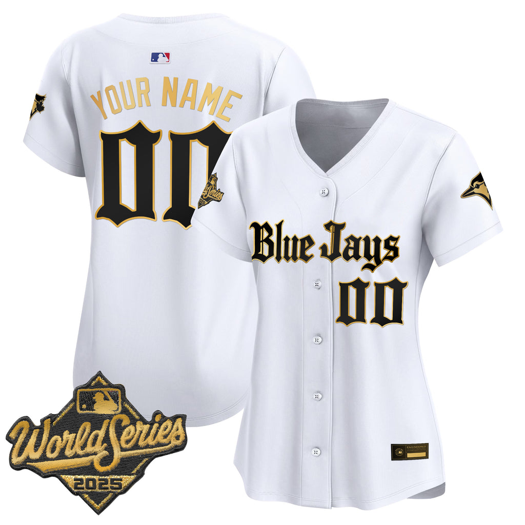 Toronto Blue Jays 2025 World Series Vapor Premier Limited Custom Jersey V2 - Gothic North Edition - All Stitched