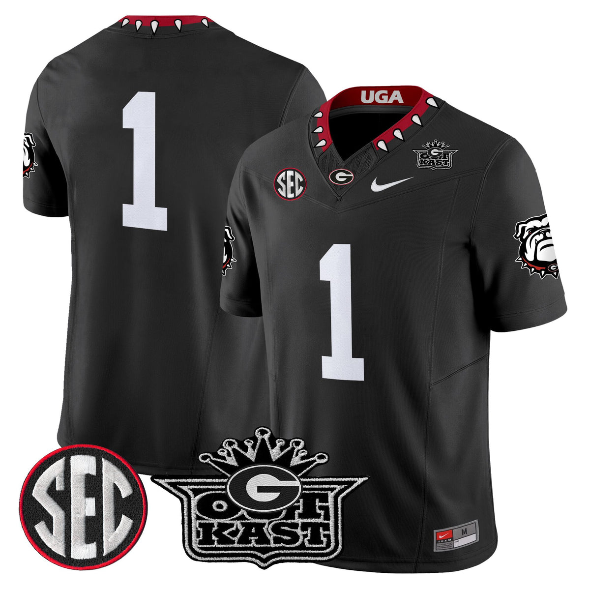 Men's Outkast x Georgia Bulldogs Vapor Limited Jersey - All stitched