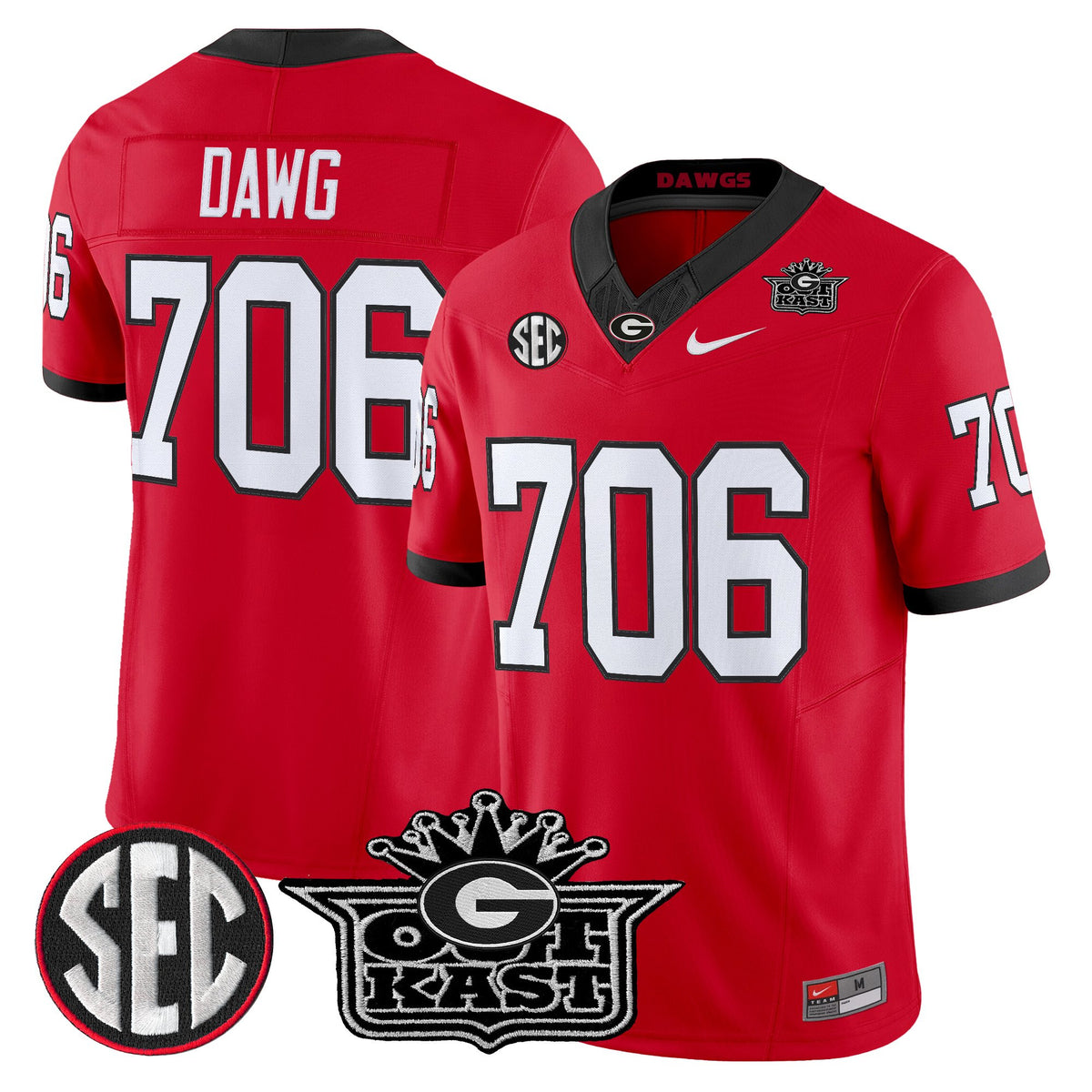 Men's Outkast x Georgia Bulldogs Vapor Limited Jersey - All stitched