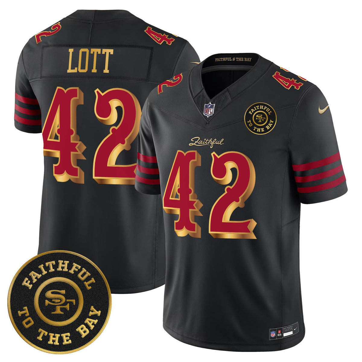 Men's 49ers “Rivalries” Vapor Limited Jersey - Faithful To The Bay Patch - All Stitched