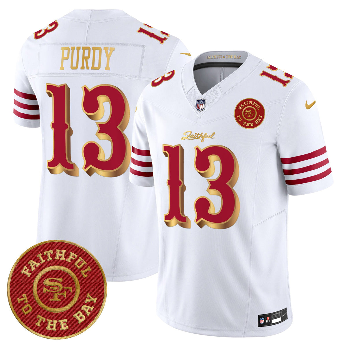 Men's 49ers “Rivalries” Vapor Limited Jersey - Faithful To The Bay Patch - All Stitched