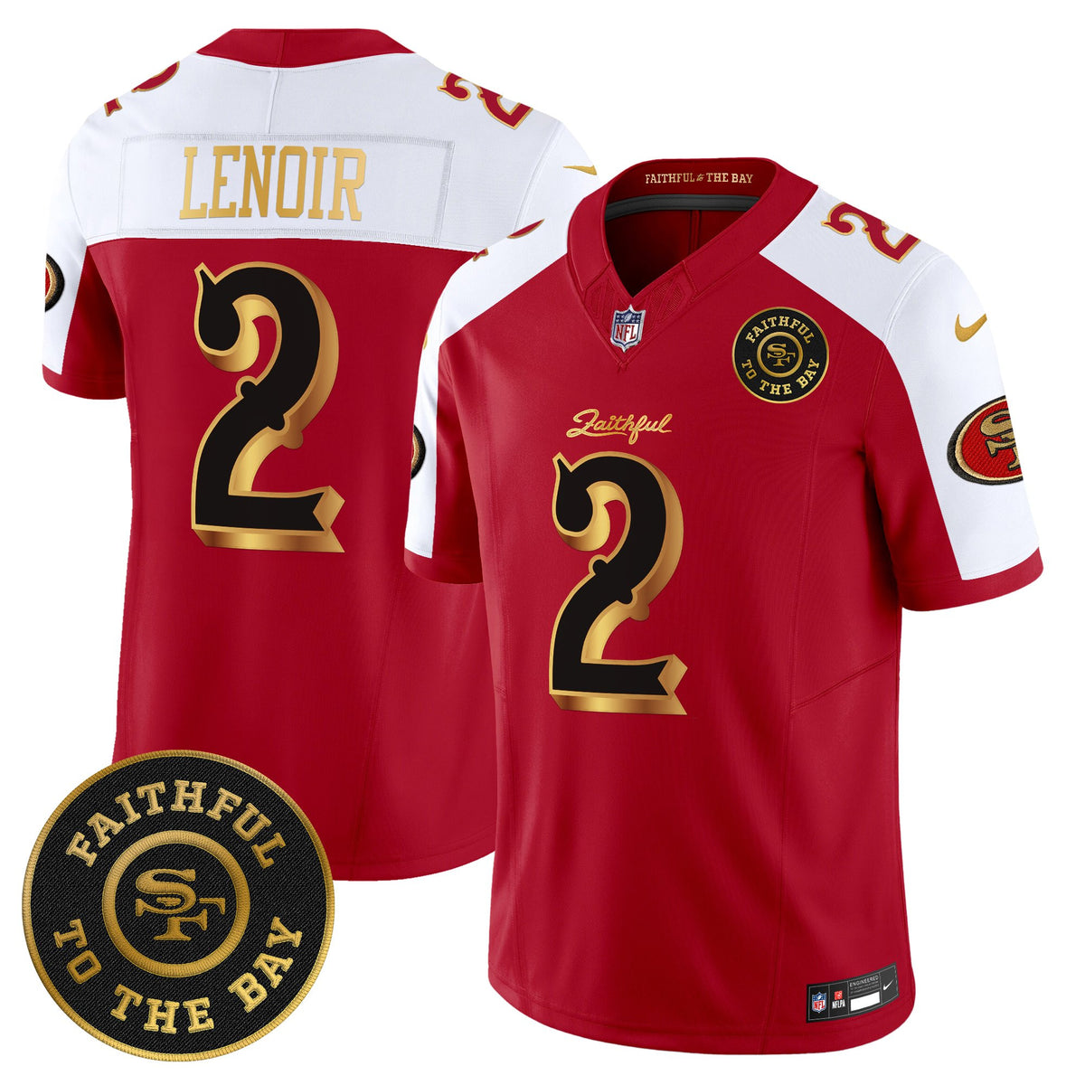 Men's 49ers “Rivalries” Vapor Limited Jersey - Faithful To The Bay Patch - All Stitched