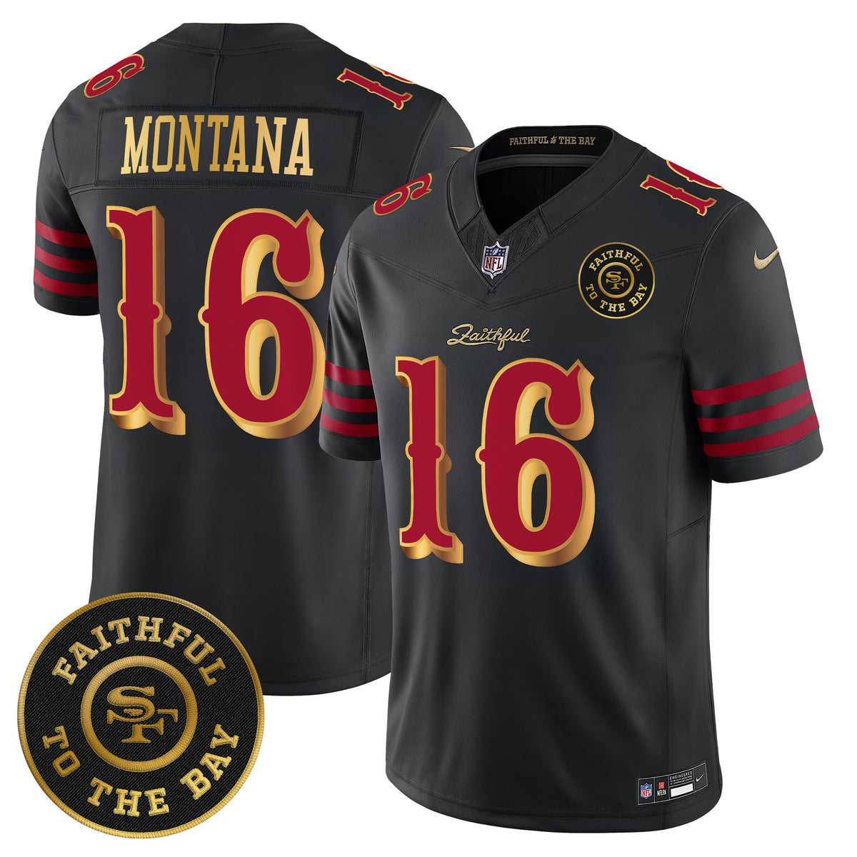 Men's 49ers “Rivalries” Vapor Limited Jersey - Faithful To The Bay Patch - All Stitched