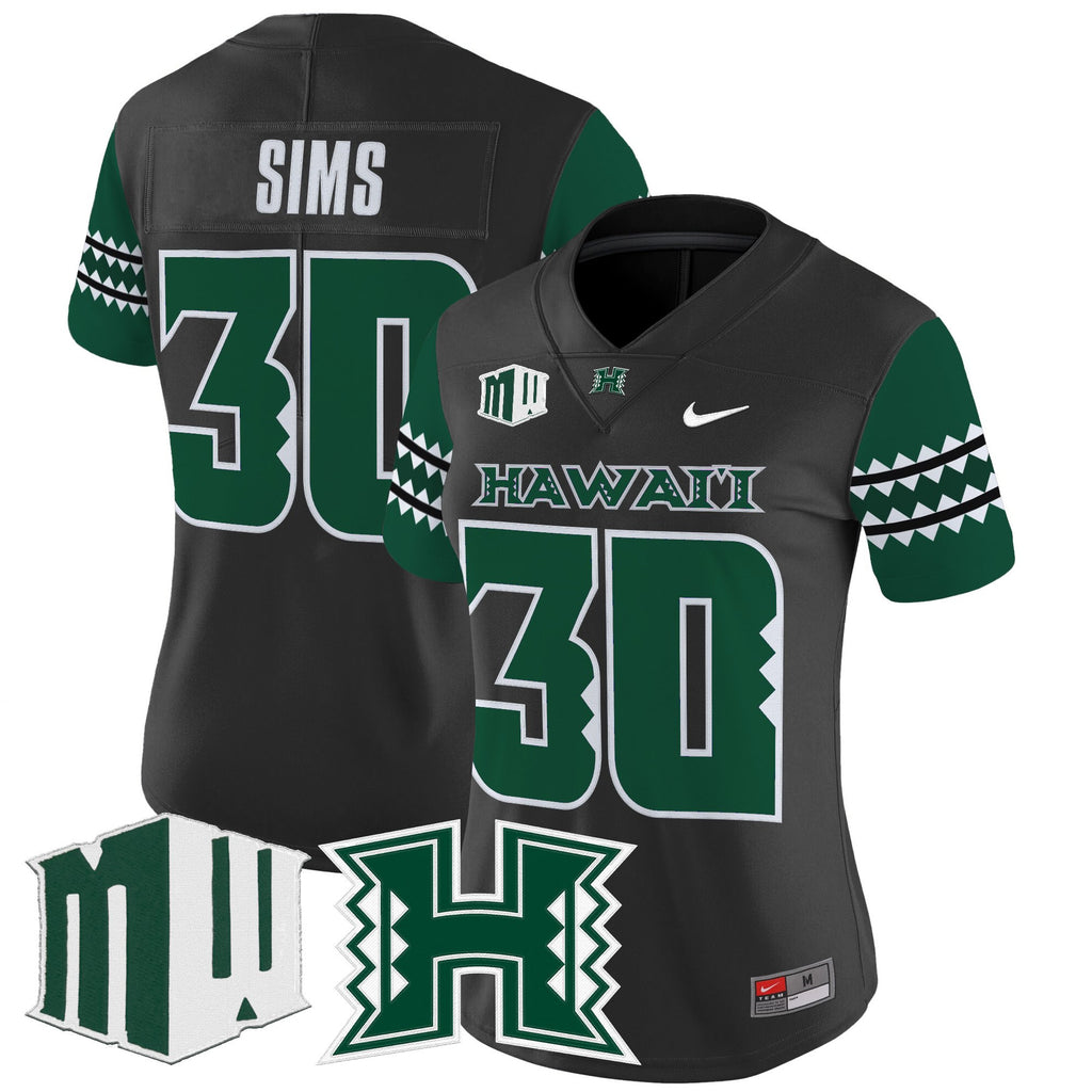 Women's Hawai'i Rainbow Warriors 2025 Vapor Limited Jersey - All Stitched