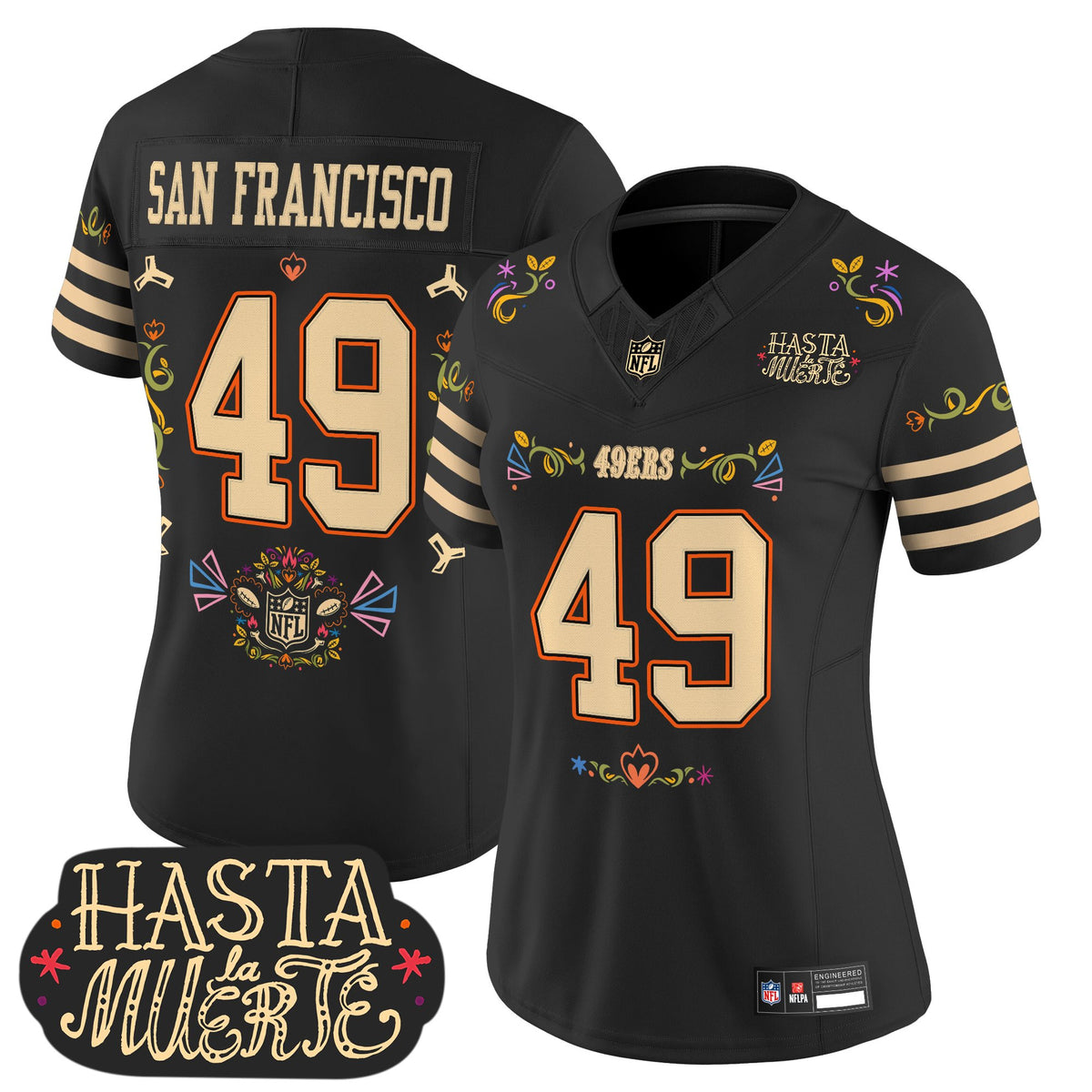 San Francisco 49ers Mexico 'Hasta la Muerte Edition' Vapor Limited Jersey - All Printed